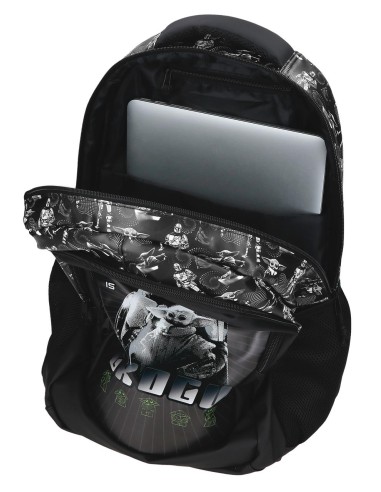 MOCHILA ADAP. 46CM 3C. C/CARRO. HIS NAME IS GROGU